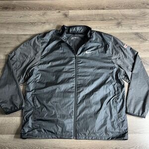 Nike Golf Jacket Mens XXL Full Zip Shield Windbreaker‎ Windproof Drawcord 726401
